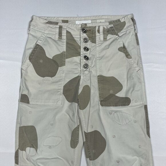 ANTHROPOLOGIE Pants The Wanderer Camo Sz 28 / 6 - Picture 3 of 9